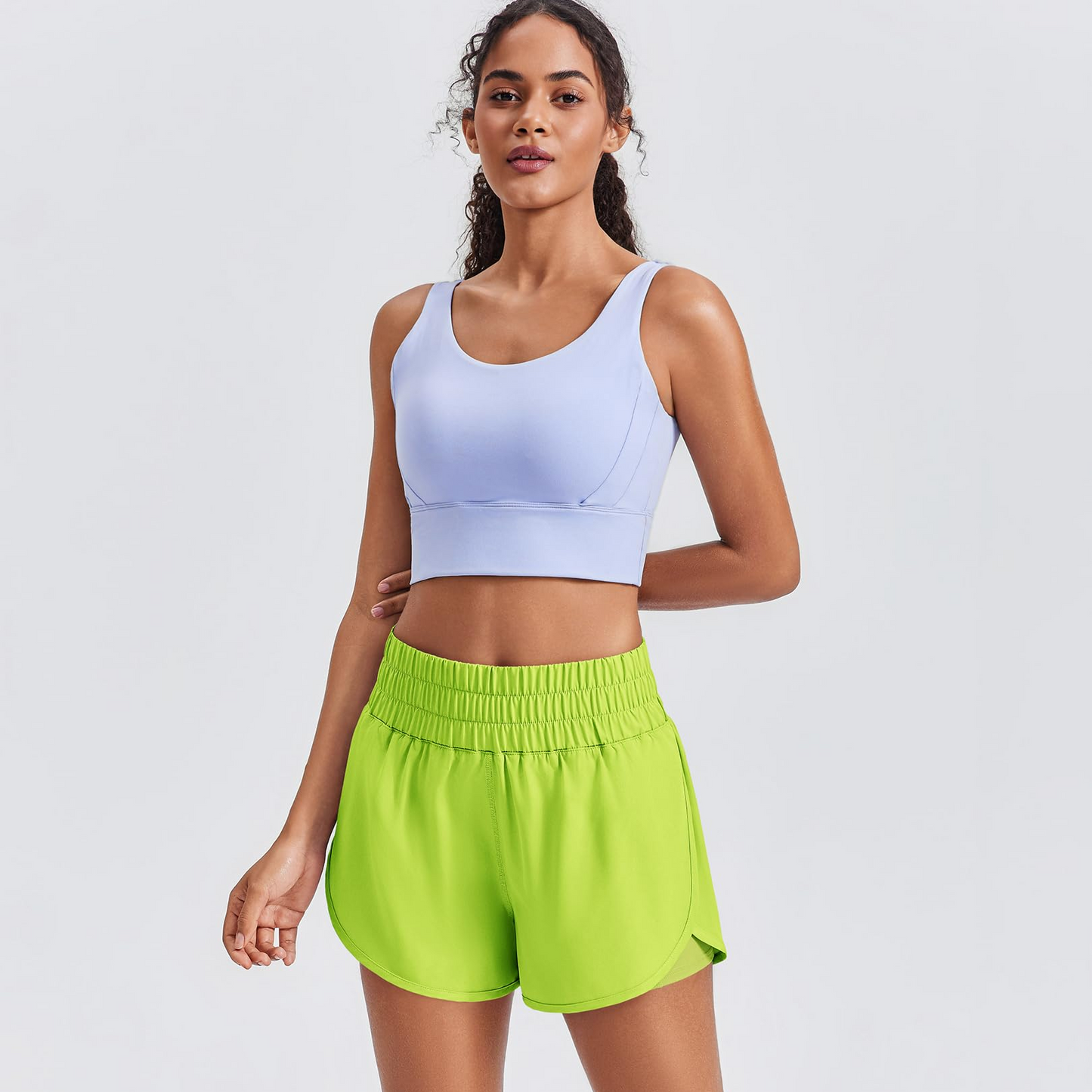🔥Limited time clearance🔥Anti-exposure sports shorts with built-in inner layer and convenient side pockets